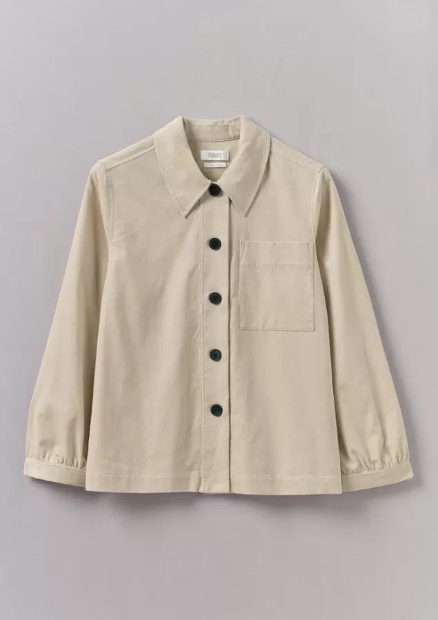 Women Toast Baya Patch Pocket Organic Cord Shirt
