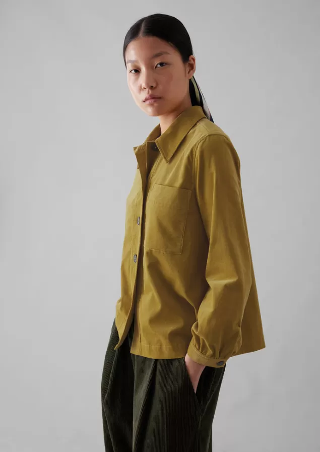 Women Toast Baya Patch Pocket Organic Cord Shirt