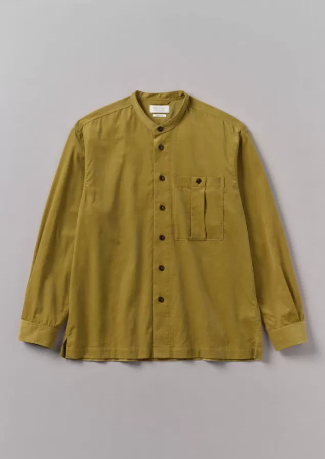 Toast Dropped Shoulder Organic Cord Grandad Shirt