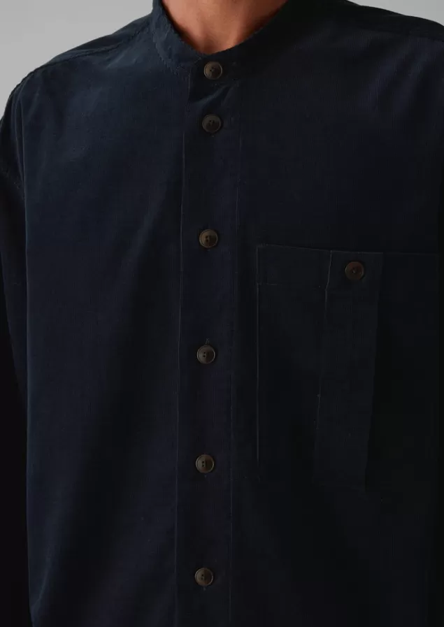 Toast Dropped Shoulder Organic Cord Grandad Shirt