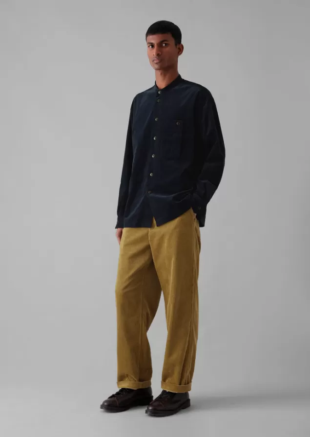 Toast Dropped Shoulder Organic Cord Grandad Shirt