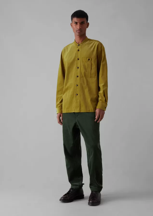 Toast Dropped Shoulder Organic Cord Grandad Shirt